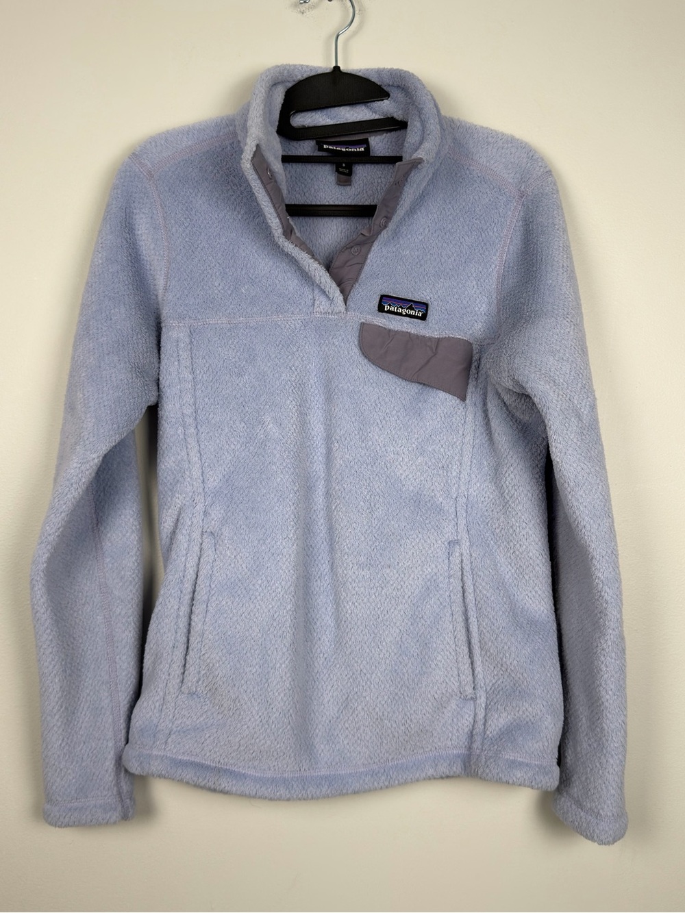 Patagonia Re-Tool Snap-T Light Blue Fleece Pullover Small